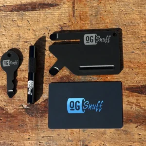 Matte Black Snuff Accessories Set by OGSnuff