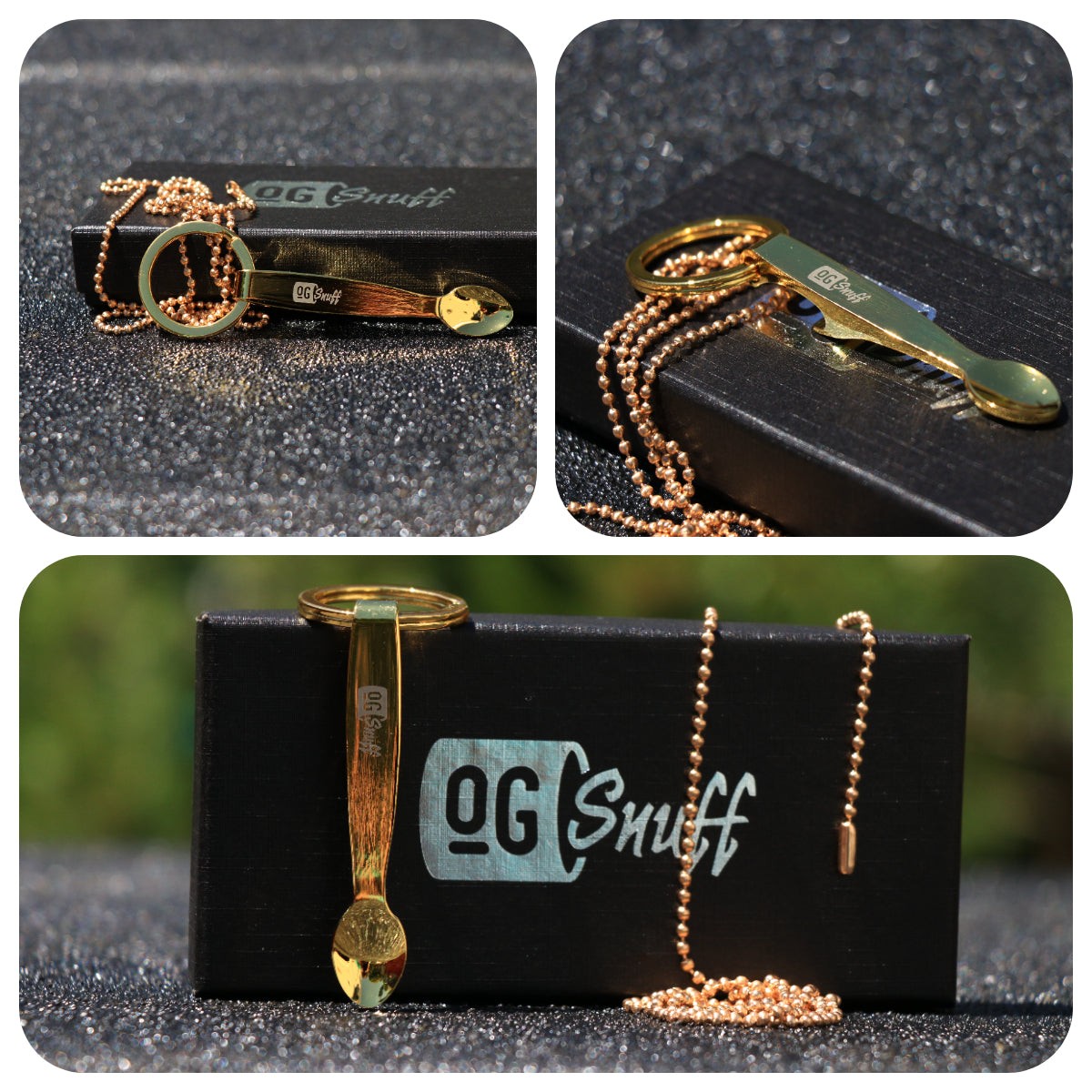 OGSnuff Golden Snuff Spoon Necklace