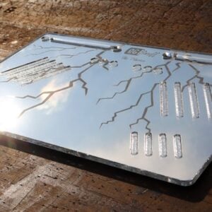Lightning Silver Mirror Platter
