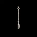 Silve skull snuff spoon